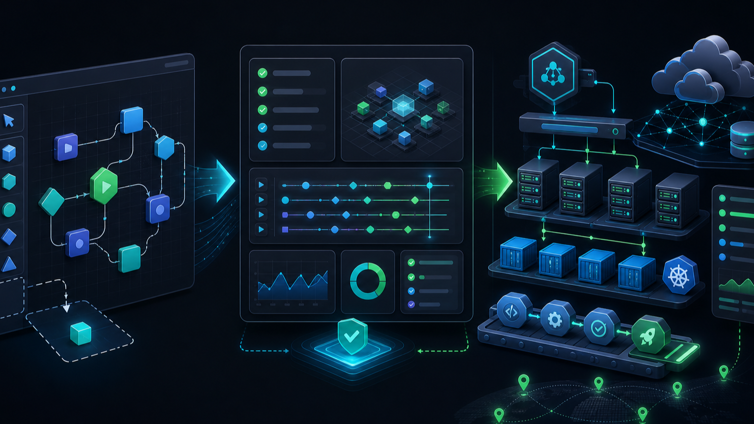 Visual workflow to API pipeline
